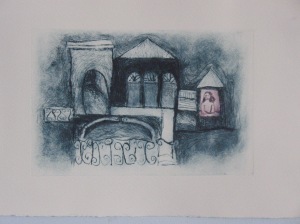 Imagination Place drypoint by Shana James